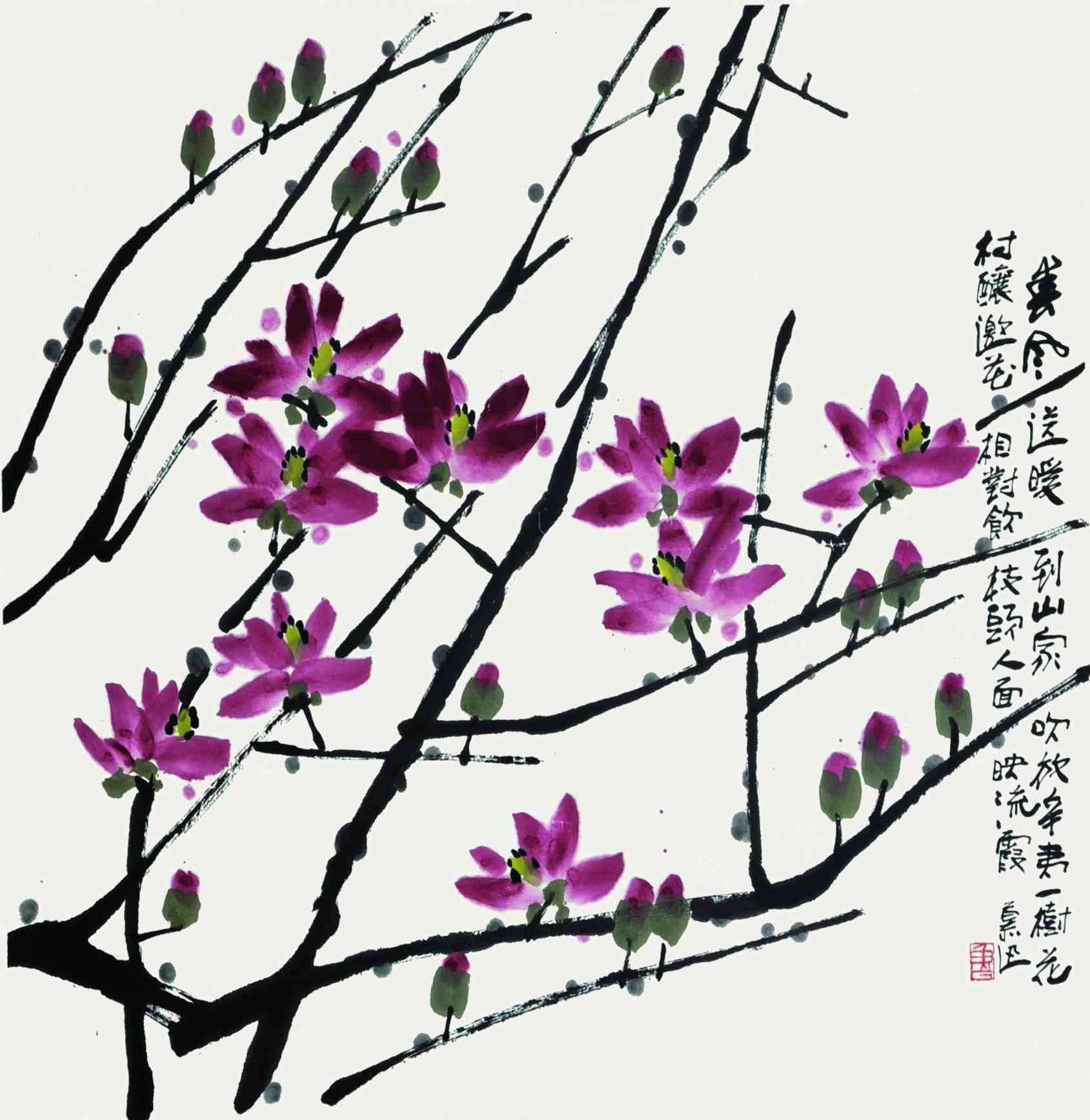 鲁慕迅	花卉